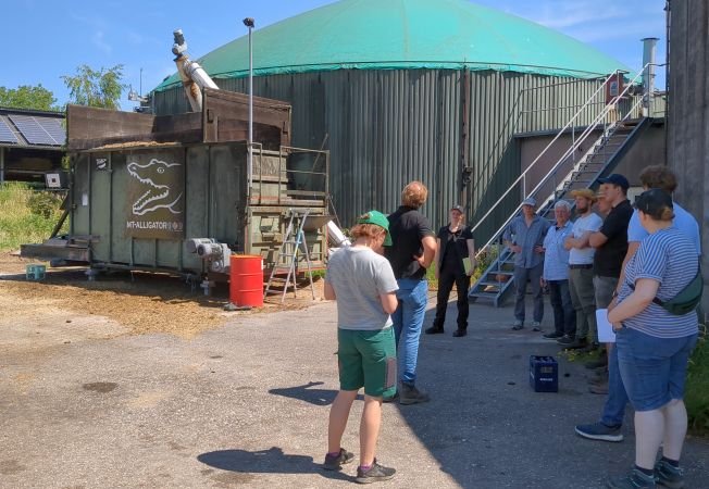 Kleegras Feldtag Biogasanlage