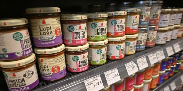 Bioprodukte im Ladenregal