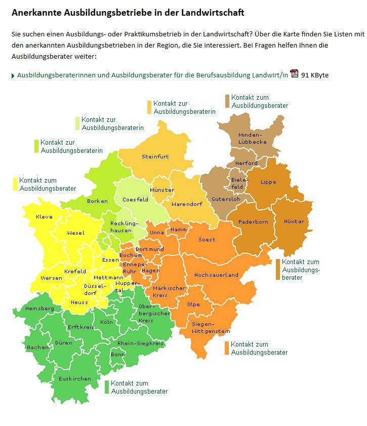 NRW: Ausbildungsbetriebe