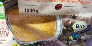 Fairtrade-Siegel auf Kaffeeverpackung